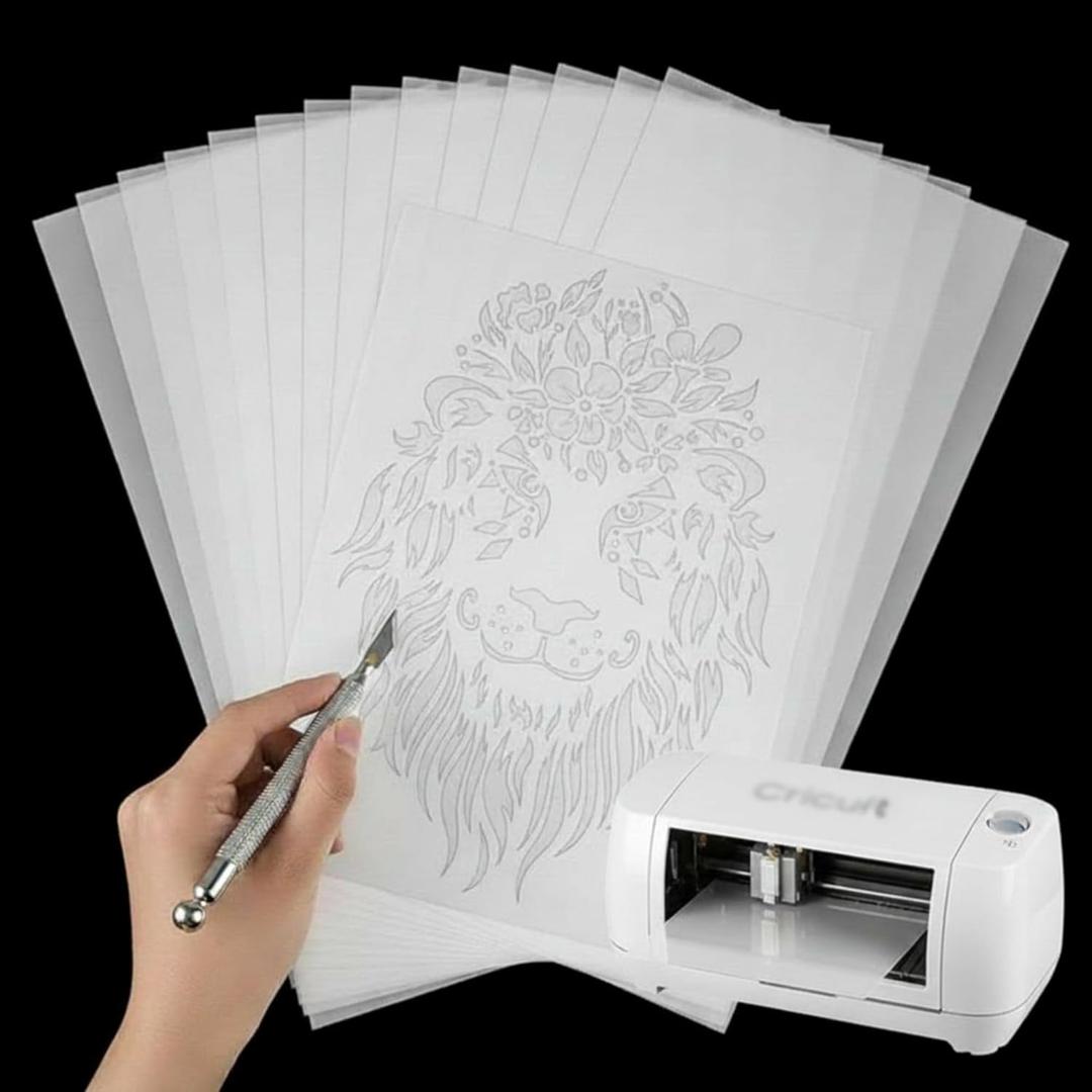 Frienda 24 Sheets Blank Stencil Plastic Making Sheet Milky Translucent Pet Template Stencil Material for DIY Crafts Gift(7.5 Mil, 12 x 24 Inch)