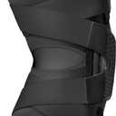 Shock Doctor Knee Brace, Compression Knee Brace for Men & Women, Hinged Knee Brace with Side Stabilizers, Maximum Support, Adjustable Dual Hinges, Knee Braces and Knee Support (Black)