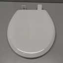 Little2Big Toilet Seat with Built-In Potty Training Seat, Slow Close, Durable Plastic, Made in USA, ROUND, White