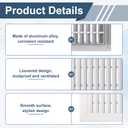 Nexarelle Aluminum Air Vent Cover 18"x10" Openings: 15.6"x7.7" White