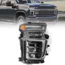 LED Headlight Assembly Compatible with Chevy Silverado 2500HD 3500HD 2020 2021 2022 2023 (ONLY FOR LED MODEL) Factory Replacement Head Light Lamp Right Passenger Side 84738619 GM2503505