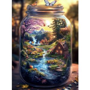 Jigsaw Puzzles for Adults 1000 Pieces Impossible Hard Difficult Challenging Puzzles for Adults 1000pc Puzzles World in Bottle Nature's Dream Jigsaw Puzzle 1000 Pieces 28 x 20 inch