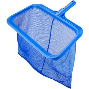 Swimming Pool Skimmer Net Only, Leaf Pool Net with15.4 Inch Deep Bag Catcher for Heavy Cleaning Ponds, Fits Standard 1-1/4" Pool Pole (Pole Not Included)