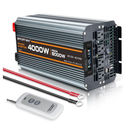 4000w Power Inverter DC 12V to AC 110V/120V Converter with 8000w Peak.Comes with LCD Display, Wireless Controller,4AC outlets 1USB.RV Inverter,Suitable for Camping,and Off-Grid Solar Inverter Systems