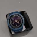 Findtime Men's Digital Watch Waterproof Pedometer Watches Sport Watch Step Counter Calorie Military Watch with Stopwatch Alarm LED Backlight Countdown (Blue)
