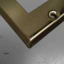 ENERLITES Decorator Switch or Outlet Metal Wall Plate, Stainless Steel Outlet Cover, Corrosion Resistant, Size 1-Gang 4.50" x 2.76", Stainless Steel 201, 7731-BB, Brushed Brass, Gold