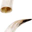 2pcs Cow Horns in Vase Traditional Horn Crafts Home Decor Wall Vases for Flowers Cow Wall-Mounted Bull Wall Decor Arrangement