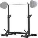 CANPA Adjustable Squat Rack Stand Multi-Function Barbell Rack Weight Lifting Gym Dumbbell Racks Home Gym Bench Press Rack Dumbbell Racks Stands 600Lbs (Black)