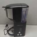 Amazon Basics Single Serve Coffee Maker K-Cup, 14 Oz, Black & Stainless Steel Machine, 5.98"D x 9.44"W x 14.17"H