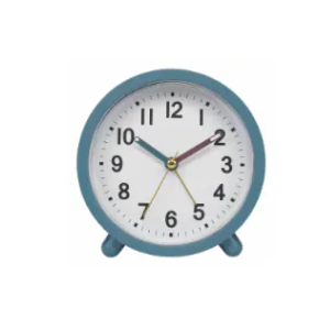 La Crosse Clock Co. 4.4" Analog Quartz Alarm Clock - Teal