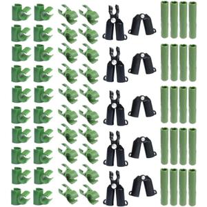 70Pcs Adjustable Plant Trellis Connector Clip Plastic Plant Connector Stakes Garden Plastic Connector Connecting Joint Buckle Clip 11mm