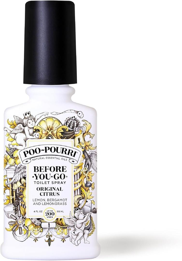Poo-Pourri - Spray para inodoro antes de ir, aroma ctrico original, 4 onzas lquidas