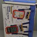 Kids Easel for Toddlers Age 2-4 Art Magnetic White Board & Chalkboard Double Side Adjustable Stand Drawing Writing Learning Educational Toy for 2 3 4 Year Boys Girl Birthday Gifts (Blue)