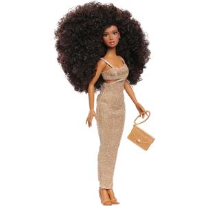 Naturalistas 11-inch Fashion Doll Dayna and Accessories, Dark Brown Hair, Brown Eyes, Pretend Play