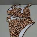 SUUKSESS Women Sexy One Piece Tummy Control Swimsuit Cutout Backless Slimming Swimwear 2025 Cheeky Side O-Ring Bathing Suit (Leopard,Medium)