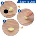 uxcell 150Pcs Screw Hole Plugs, 14mm(9/16") Dia Plastic Round Button Plugs Snap in Locking Hole Covers Flush Type Caps for Furniture Cabinet, Cream Color