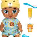 Baby Alive Lil Dreamer Snoozer Bear Sleepy Boy Baby Doll Set, Black Hair, Fun Sleepover Theme, Preschool Toys for Kids 3 Years & Up