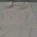 SOLY HUX Women's 2 Piece Outfits V Neck Button Down Vest Tops and High Waisted Pants Set Office Work Suit M