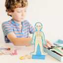 Melissa & Doug Magnetic Human Body Anatomy Play Set with 24 Magnetic Pieces and Storage Tray
