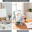 2 x SLWBZ Watercolor Workbooks Coloring Book, Beginner Friendly Painting Kit, Detailed Steps, Creative Exploration Watercolor Book with Paint Set for Adults Teens (Seaside, with Paint)