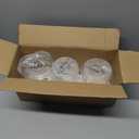 GO&SO 3 Pack Clear Glass Lamp Shade Replacement, 5.9" Height, 3.94" Diameter, 1.65" Fitter - Cylinder Glass Pendant Light Shades Only,High Transmittance for Chandelier Shades,Wall Sconces,Floor Lamps