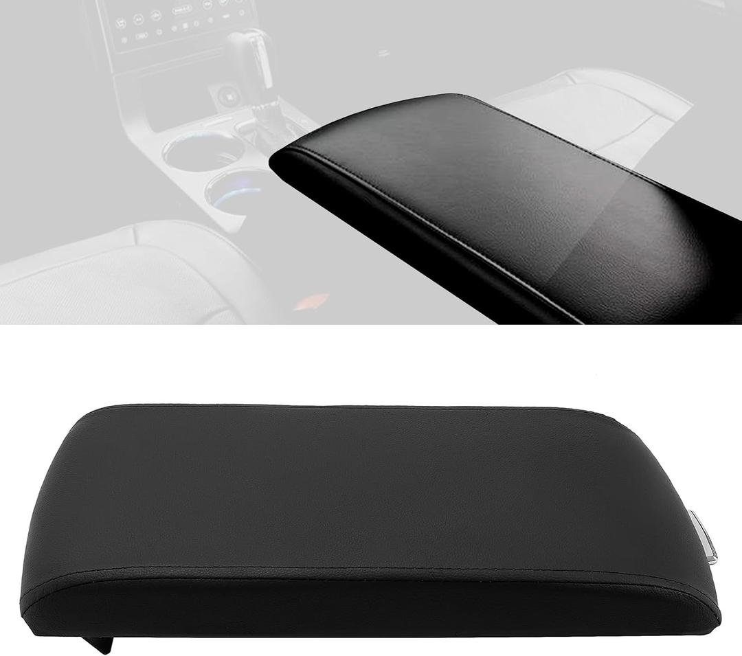 HECASA Center Console Arm Rest Lid Compatible with 2013-2019 Ford Flex Replacement for EA8Z7406024AB DA8Z7406024AC Plastic Armrest Door