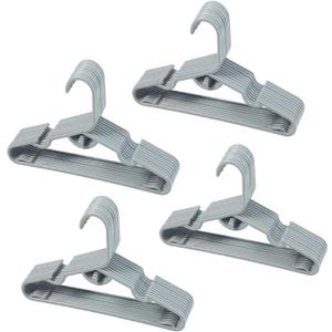 40pcs Grey Baby Nursery Closet Hangers,Non-Slip Laundry Infant Pant Hanger for Newborn Clothes,Stackable Hangers,Save Space Ultra-Thin Child Coat Hanger for Girl Boy Toddler Kids