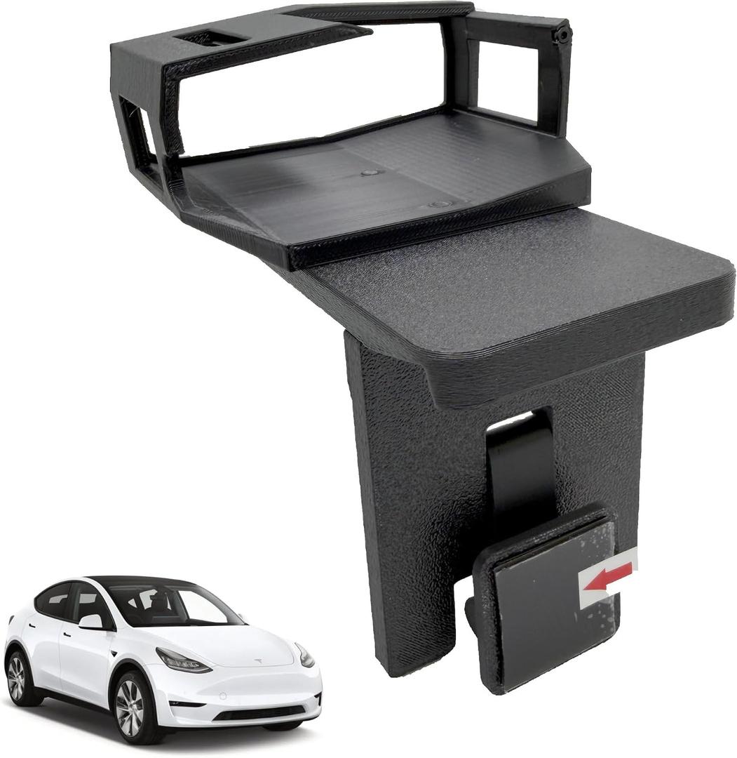 Radar Holder for Uniden R8/R8W Compatible with Tesla Vehicles - Black (V5 Platform)