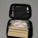 Mini Travel Rummy Cube Set with 4 Wooden Racks, 106 Rummy Cube Game Tiles with Portable Case for Family Classic Board Games - Travel Edition
