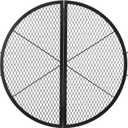 VEVOR X-Marks Fire Pit Grill Grate, Foldable Round Cooking Grate, Heavy Duty Steel Campfire BBQ Grill Grid with Handle and Support X Wire, Portable Camping Cookware for Outside Party, 36 Inch Black
