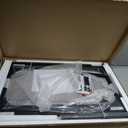 BestOffice Computer Desk,Home Office Desk, Modern Simple Style for Home Office Study Writing (Brown, 35,4*22,4*2,4 inch )