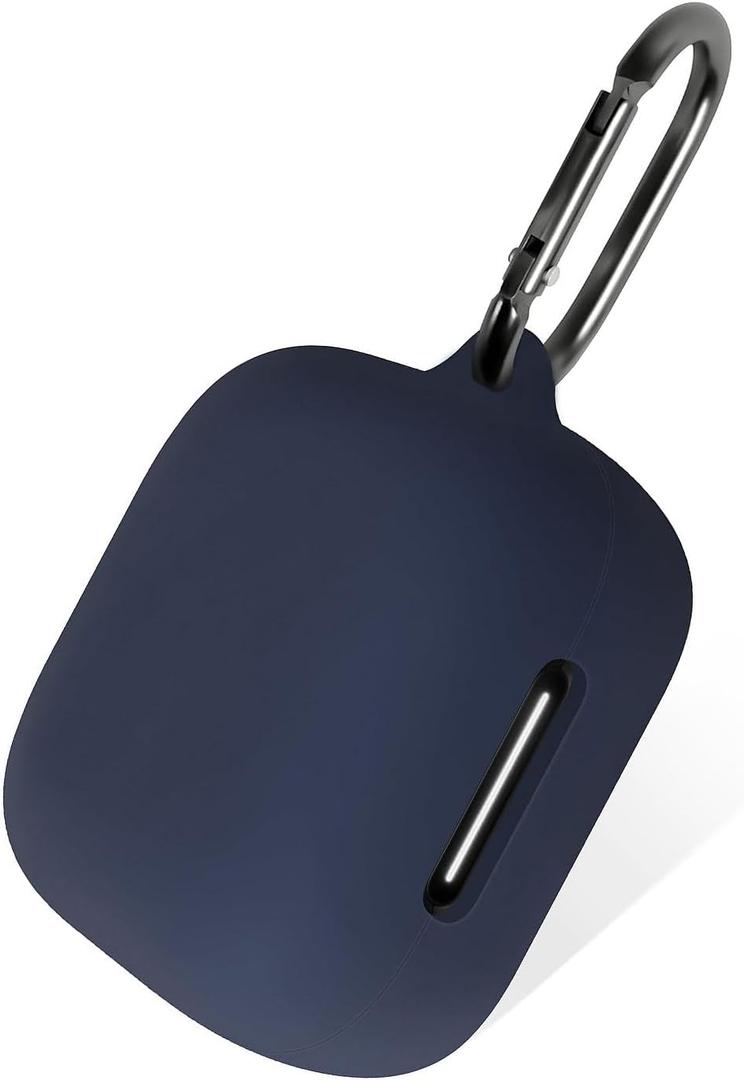 Geiomoo Silicone Case for Anker Soundcore P30i, Protective Cover with Carabiner (Navy Blue)