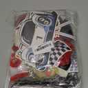 Fast One Birthday Decorations for Boys, 1st Race Car Theme Party Decor Supplies for Baby - Backdrop, Photo Banner, Tablecloth, Fast One Centerpieces, Flags, Fans Pompoms, Wall Signs