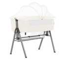 Dream On Me Lotus Bassinet and Bedside Sleeper in Ivory, Lightweight and Portable Baby Bassinet, Adjustable Height Position, Easy to Fold and Carry Travel Bassinet- Carry Bag Included Small