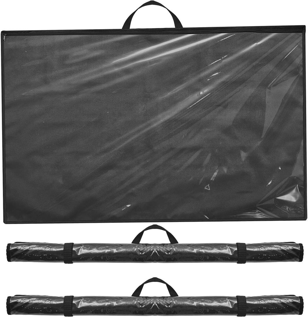 Tanlade 3 Pcs Blueprint Holder Foldable Waterproof Plans Shield Waterproof Map Case Construction Plan Holder Art Portfolio Bag Fits Size 24 x 36 for Document Blueprint Map Poster Painting