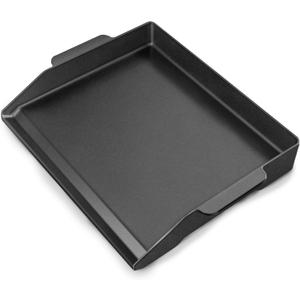 17" x 13" Universal Cast Iron Griddle for Gas Grill, Stove Top Griddle Gas Grill Griddle Insert for Charbroil Nexgrill Parts Charcoal Cooking Plate Outdoor Camping Tailgating Teppanyaki BBQ Accessory