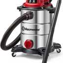 Vacmaster VOC812SF 1101 8-Gallon Premium Stainless Steel Wet/Dry Vacuum, Red Edition, 8 Gal