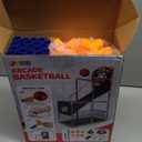 JOYIN Arcade Basketball Game Set with 4 Balls and Hoop for Kids 3 to 12 Years Old Indoor Outdoor Sport Play - Easy Set Up - Air Pump Included - Ideal for Competition