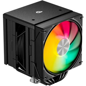 CPU Cooler Air, Dual Tower ARGB CPU Cooler with 120mm PWM Fan, 6 Heat Pipes CPU Air Cooler ARGB for AM5/AM4/AM3, Cooler for PC Compatible with Intel LGA 1851/1700/1150/2011/2066/1151/1155/1156