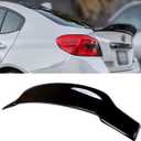 Rear Trunk Spoiler Compatible with 2015-2021 Subaru WRX/WRX STI, R Style Duckbill Fits for 15-21 4 Door Sedan, High Kick Wing Lip (Glossy Black)
