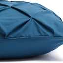2 Piece Soft, Lightweight Down-Alternative Comforter Bedding Set, Pinch Pleat, Twin/TwinXL, Dark Teal, Geometric
