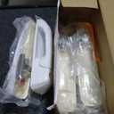 White Exterior Door Handle Set (4PCS), Compatible with 2009-2020 Dodge Ram 1500, 2500, 3500 Crew Cab Truck, Outside Front & Rear Left & Right, Replace# 81012, 81013, 1GH21AXRAF, Outer Door Handle Part