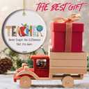 Never Forget The Difference You Make Ornament 2025 End Year Teacher Appreciation Gift Thank You Teacher Present Ceramic Keepsake Gifts (C12)