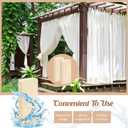 Copkim 24 Pcs Outdoor Curtain Weights Heavy Outdoor Waterproof Curtain Magnets Flag Weight Magnetic Weight for Home Decor Shower Outside Curtains Tablecloth Flag Tablecloth to Stop Wind (Beige)