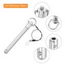 uxcell 2 Pcs Quick Release Pin, 1/2" x 4" (Dia. x L) Push-Button Ball Locking Pin, 304 Stainless Steel, Silver