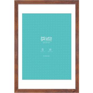 LaVie Home 20 x 30 Picture Frame Brown Poster Frame,Display Pictures 18x24 with Mat or 20x30 Without Mat, Stable and Sturdy Frame and Polished Plexiglass, Suitable for wall decoration1 Pack