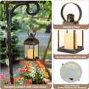 Lanterns Decorative Indooor for Tables Centerpieces: 6 Pcs Bronze Farmhouse Candle Lantern Bulk for Wedding Small Outdoor Candle Holder