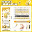 AmazingSpark 96 Set Bee Gifts Bulk Party Favors Inspirational Retractable Pencils 0.7mm Funny Mechanical Pencils with Positive Cards for Teacher Team Coworker Employee Office Supplies