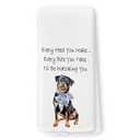 QZQE Funny Chinoiserie Rottweiler Kitchen Towels, Rottweiler Gifts for Women Men Dish Tea Towels for Kitchen, Gifts for Dog Mom Dad Lovers Decorative Hand Towel 16x24 Inch