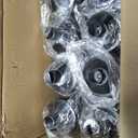 Solar Lights Outdoor Waterproof, 8 Pack 21" Solar Pathway Lights with Metal & Glass, Auto On/Off Garden Lights for Yard, Landscape, Driveway Walkway